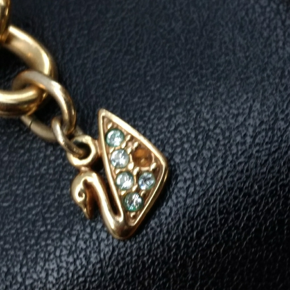 Swarovski Chunky Gold Chain w/Pearls Necklace - Picture 7 of 7